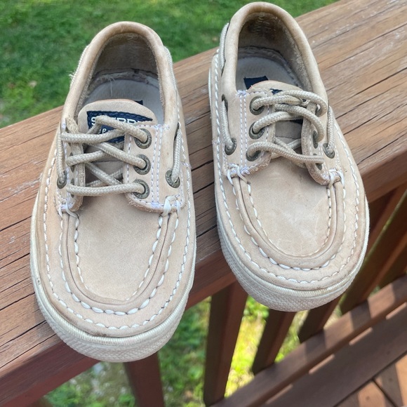 Sperry Largo Leather Boat Shoes Size 8.5M Light Brown - Picture 2 of 9